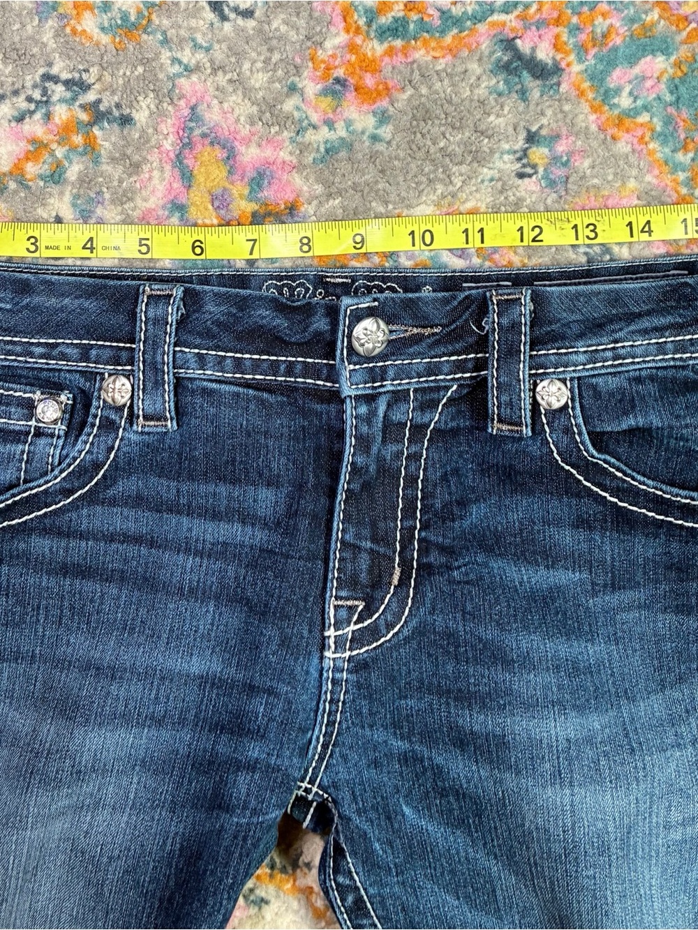Miss Me bootcut embellished size 31 jeans - Picture 8 of 11